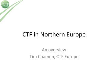 CTF in Northern Europe - ACTFA
