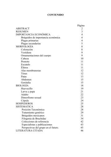 En el Continente Americano la familia Bruchidae en ... - Bruchiteam