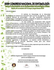 Estimados colegas: El Instituto de EntomologÃ­a de la Universidad ...