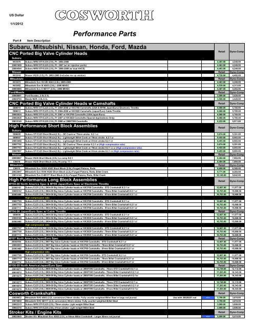 Cosworth - Dyno-Comp