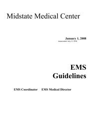 EMS Guidelines Midstate Medical Center - Hunter Ambulance