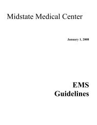 EMS Guidelines Midstate Medical Center - Hunter Ambulance