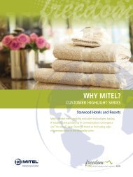 Why Mitel Starwood Hotels and Resorts Case Study (PDF)