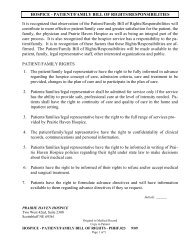 HOSPICE - PATIENT/FAMILY BILL OF RIGHTS/RESPONSIBILITIES ...