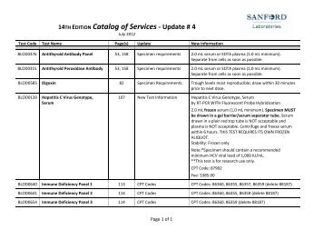 Updates to ELEVENTH EDITION Catalog of Services and Fees: