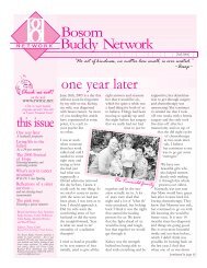 Bosom Buddy Network one year later - Regional West Medical Center
