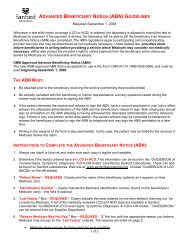  ADVANCED BENEFICIARY Notice (ABN) - Sanford Laboratories