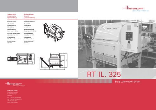 Ronden-Befettungstrommel/ Slug Lubrication Drum - digitux.de