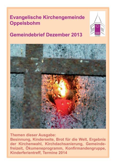 Gemeindebrief Dez. 2013 - Evangelische Kirchengemeinde ...