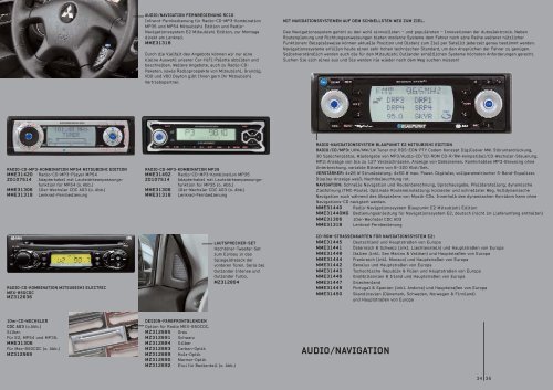 EXTERIEUR FUNKTION - Mitsubishi