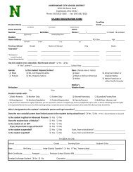 Registration Form - Northmont City Schools