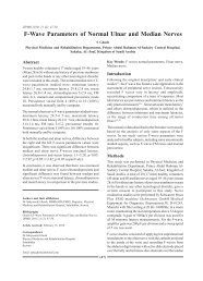 F-Wave Parameters of Normal Ulnar and Median Nerves ... - IJPMR