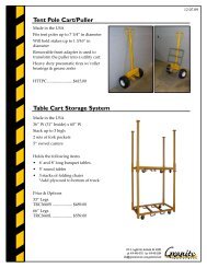 Tent Pole Cart/Puller Table Cart Storage System - JBMabb