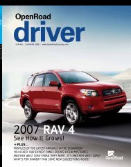 2007 RAV 4 - OpenRoad Driver