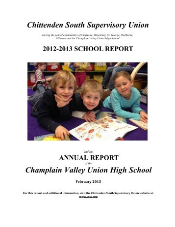 Champlain Valley Union High School District - Chittenden South ...