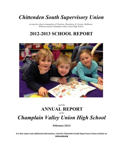 Champlain Valley Union High School District - Chittenden South ...