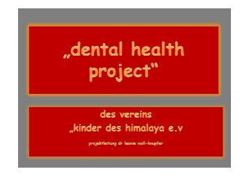dental health project