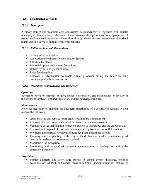 Stormwater Manual - Pima County Flood Control District