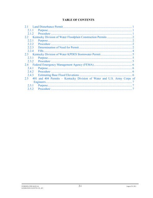 Stormwater Manual - Pima County Flood Control District