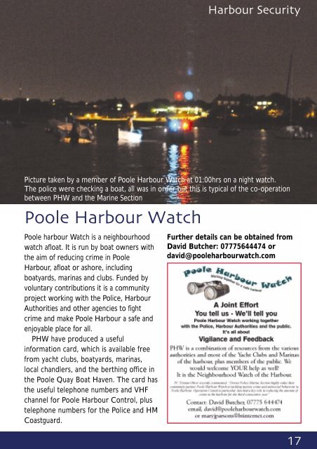 Poole Harbour Guide 2011 - Poole Harbour Commissioners