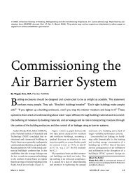 Commissioning the Air Barrier System - Air Barrier Association of ...