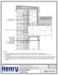 Air Barrier Construction Design Details