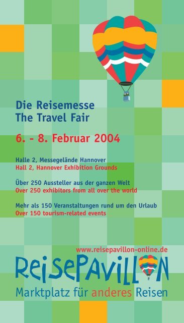 Die Reisemesse The Travel Fair 6. - 8. Februar ... - Kanu Basis Mirow