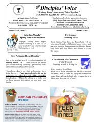 Disciples’ Voice - Newsletter Feb. 25, 2015