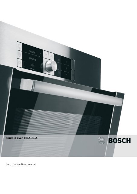 Bosch HBA13B253A Electric Oven User Manual Download - Electro ...