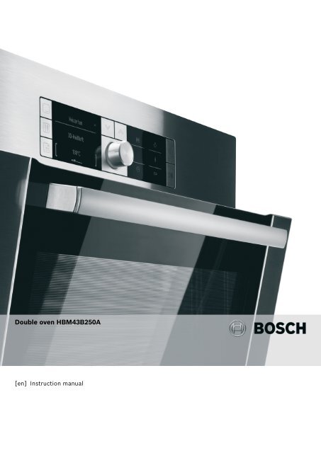 Bosch HBM43B250A Electric Oven User Manual Download - Electro ...