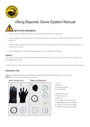 Viking Bayonet Glove System Manual - Scuba Center