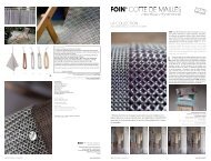 Documentation LA COLLECTION - FOINÂ® COTTE DE MAILLES