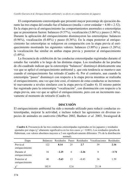 ENRIQUECIMIENTO AMBIENTAL Y SU EFECTO EN LA - Inecol