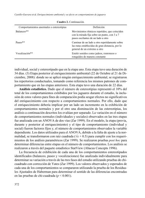 ENRIQUECIMIENTO AMBIENTAL Y SU EFECTO EN LA - Inecol