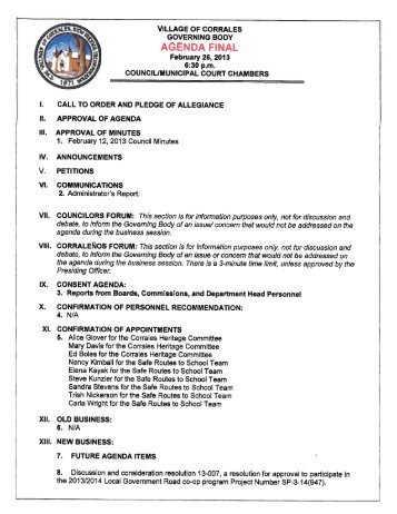 Feb-26-13 Council Packet FINAL - Village of Corrales