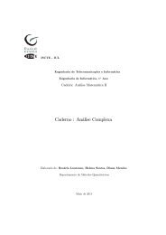 Caderno : Análise Complexa - iscte-iul