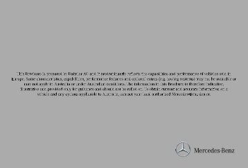 M-Class Brochure - Mercedes-Benz