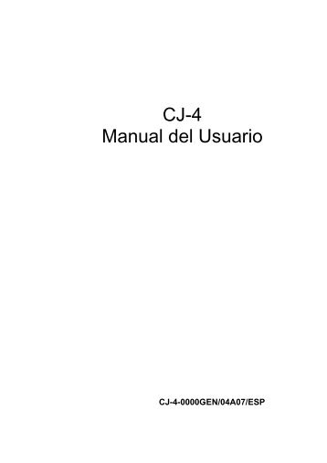 Manual CJ4 - ElectroniCar