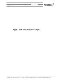 Bygg- och installationsregler - Teracom