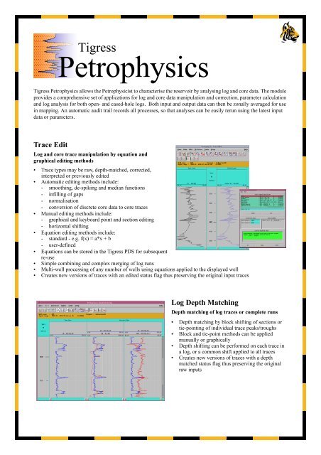 Tigress Petrophysics Brochure