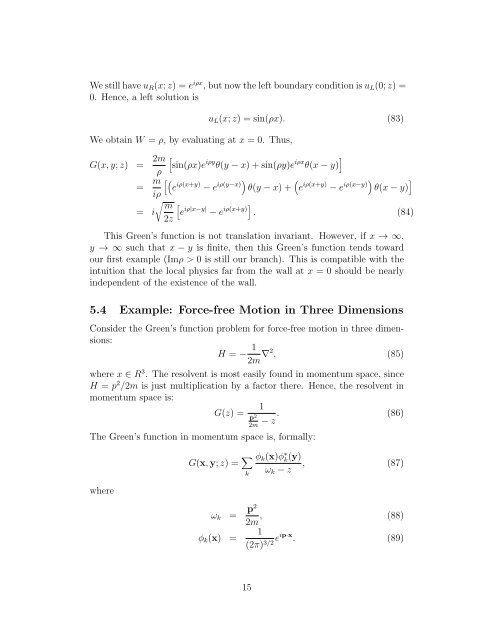 1 Introduction 2 Resolvents and Green's Functions