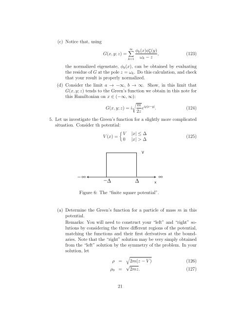 1 Introduction 2 Resolvents and Green's Functions