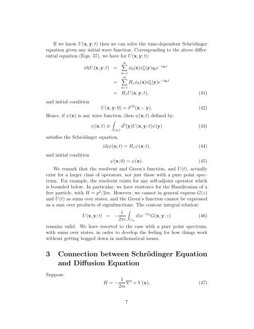 1 Introduction 2 Resolvents and Green's Functions