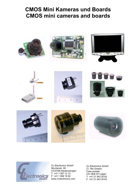 CMOS Videokamera Modul CLVMPC2 CMOS video camera ... - Elfa