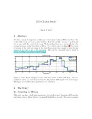 DIO Cluster Study - Caltech High Energy Physics