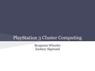 PlayStation 3 Computer Clusters
