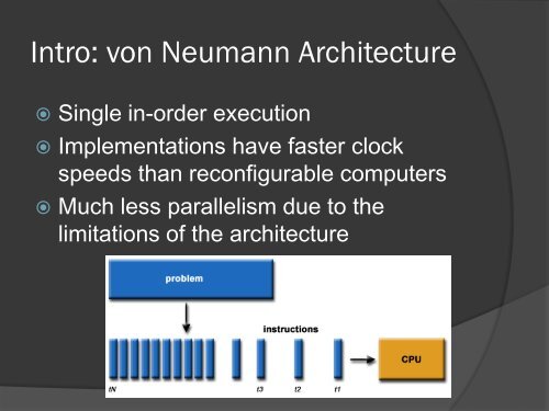 High Performance Reconfigurable Computing