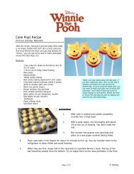 Winnie The Pooh Cake Pops Recipe - Vacation Field Guides