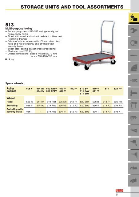 STORAGE UNITS AND TOOL ASSORTMENTS