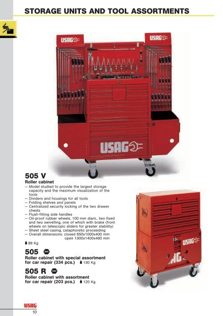 STORAGE UNITS AND TOOL ASSORTMENTS